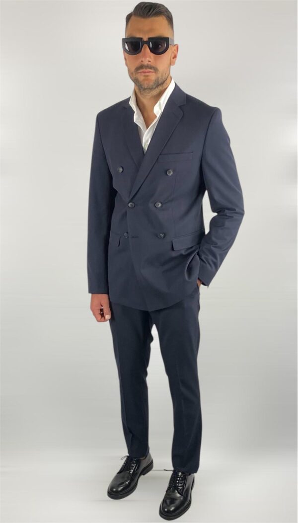 ABITO DOPPIO PETTO BLU SELECTED - immagine 2