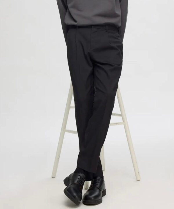 PANTALONE NERO SELECTED - immagine 2