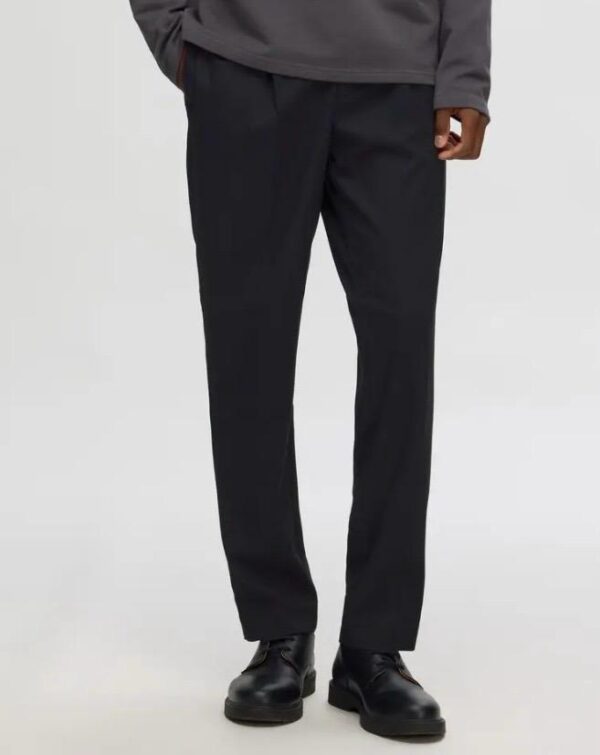 PANTALONE NERO SELECTED - immagine 3