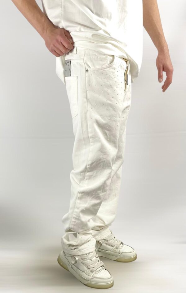 JEANS DO NOT CONFORM CON STRASS 2 COLORI DISPONIBILI - immagine 5
