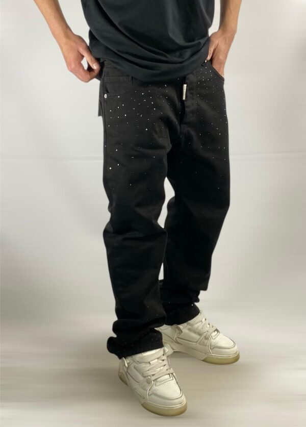 JEANS DO NOT CONFORM CON STRASS 2 COLORI DISPONIBILI - immagine 2