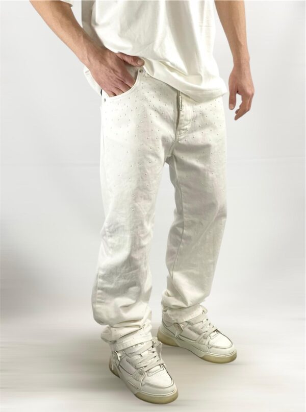 JEANS DO NOT CONFORM CON STRASS 2 COLORI DISPONIBILI - immagine 4