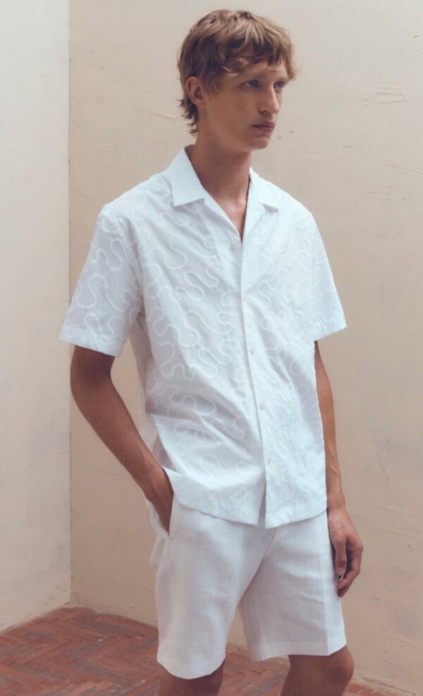 CAMICIA SELECTED BIANCA CON RICAMI - immagine 3