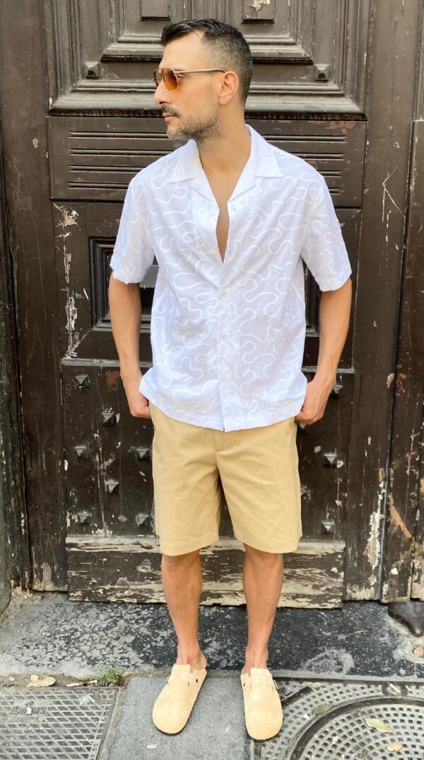 CAMICIA SELECTED BIANCA CON RICAMI