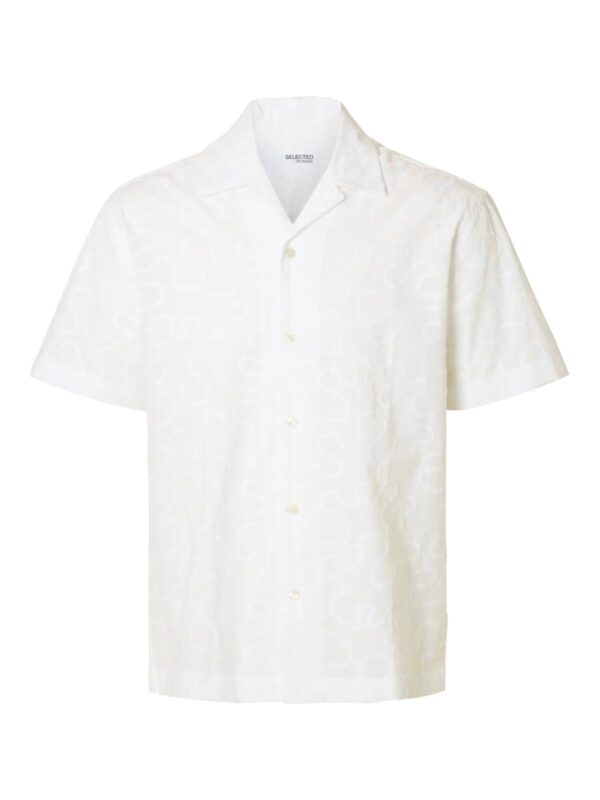 CAMICIA SELECTED BIANCA CON RICAMI - immagine 3