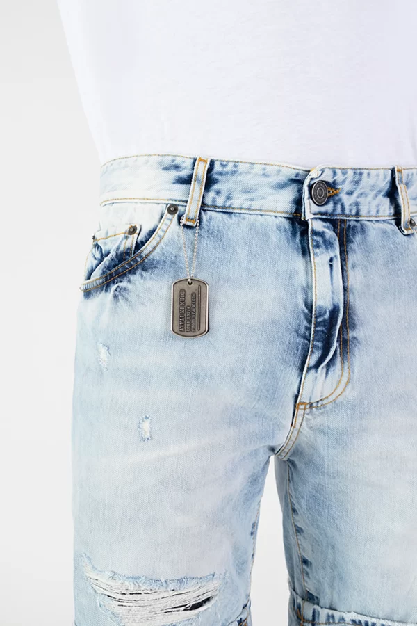 SHORT JEANS PATRIòT 4 TASCHE RETRO - immagine 2