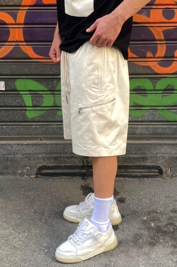 SHORT TASCHE ZIP LATERALI PRET A PORTER 2 COLORI DISPONIBILI - immagine 2