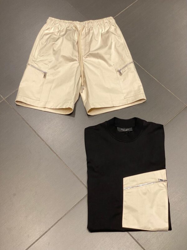 SHORT TASCHE ZIP LATERALI PRET A PORTER 2 COLORI DISPONIBILI - immagine 3