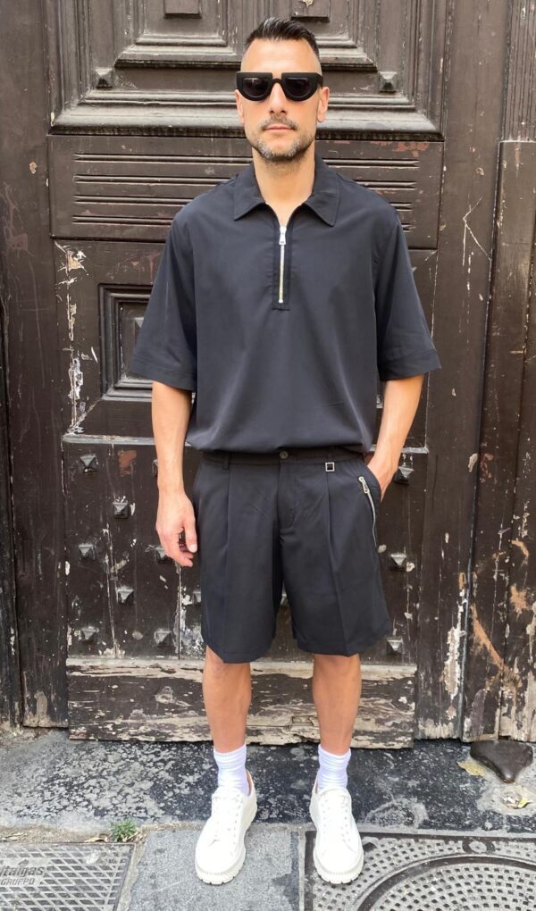 POLO ZIP CUPRO  PRET A PORTER