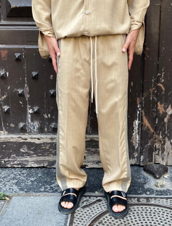 CAMICIA TASCONI LINO +PANTALACCIO LINO BANDA LATERALE 2.0 - immagine 3