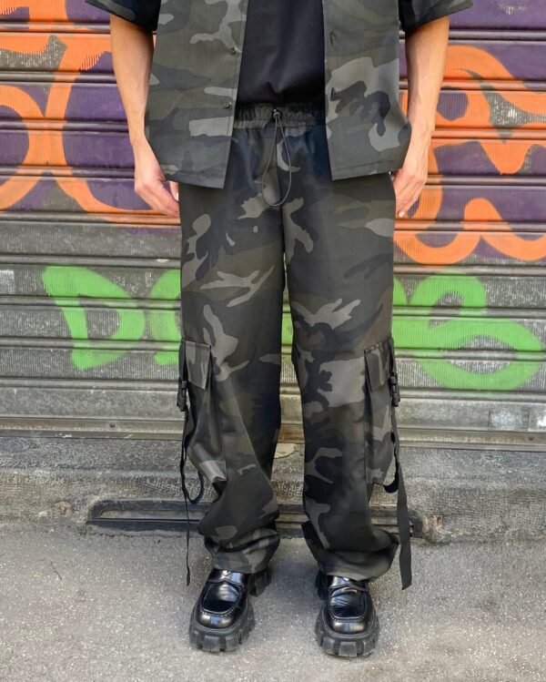 CAMICIA+CARGO CAMOUFLAGE BLACK CIRCUS - immagine 4