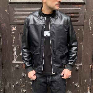 BOMBER PRET A PORTER PELLE+NYLON