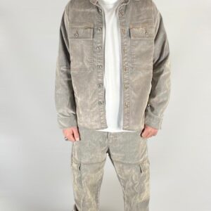 CARGO JEANS+OVERSHIRT VELLUTO GRIGIO DO NOT CONFORM